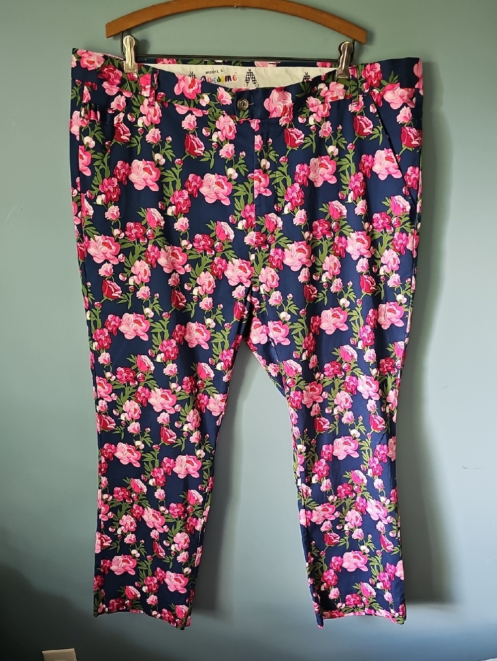 Royal & Awesome Golf Pants Men’s Size 44/34 Rose Print